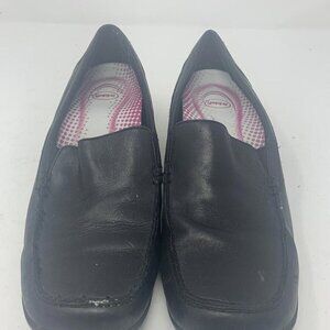 Dr. Scholls Careers Black Freestyle Loafers Gel cushion, Size 7.5